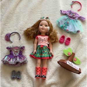 American Girl Doll 2016 Willa the Wellie Wisher Doll Complete Set!